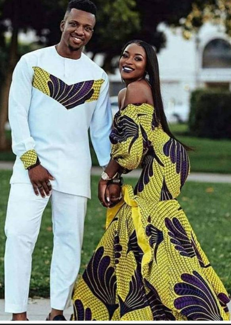 African wedding dress African Couple dress African family | Etsy