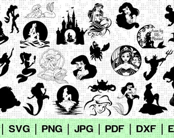 Free Free 264 Disney Castle Little Mermaid Svg SVG PNG EPS DXF File