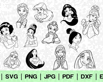 Download Princess Silhouette Etsy