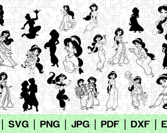 Free Free 299 Printable Princess Jasmine Silhouette SVG PNG EPS DXF File