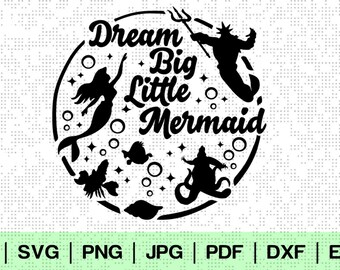 Free Free 279 Little Mermaid Svg Etsy SVG PNG EPS DXF File