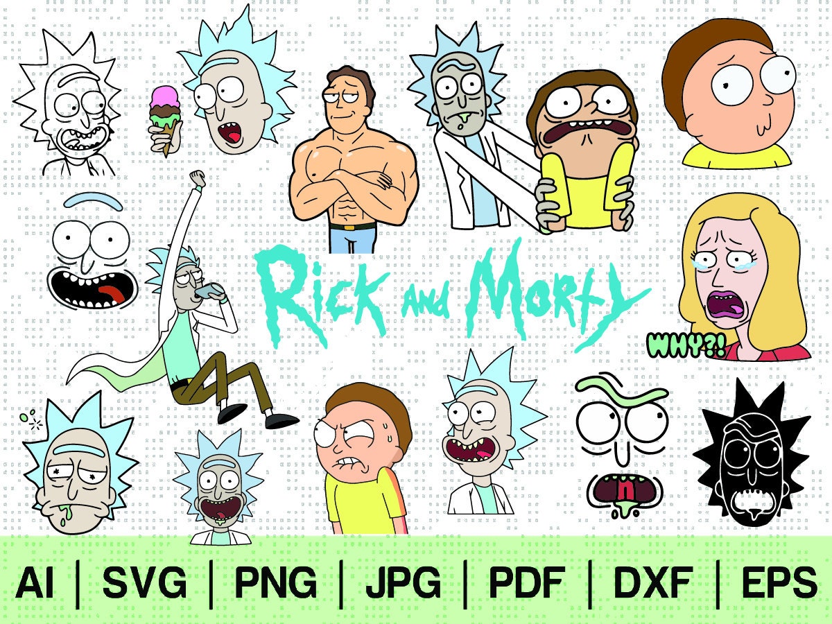 Free Free 224 Cricut Free Rick And Morty Svg Files SVG PNG EPS DXF File