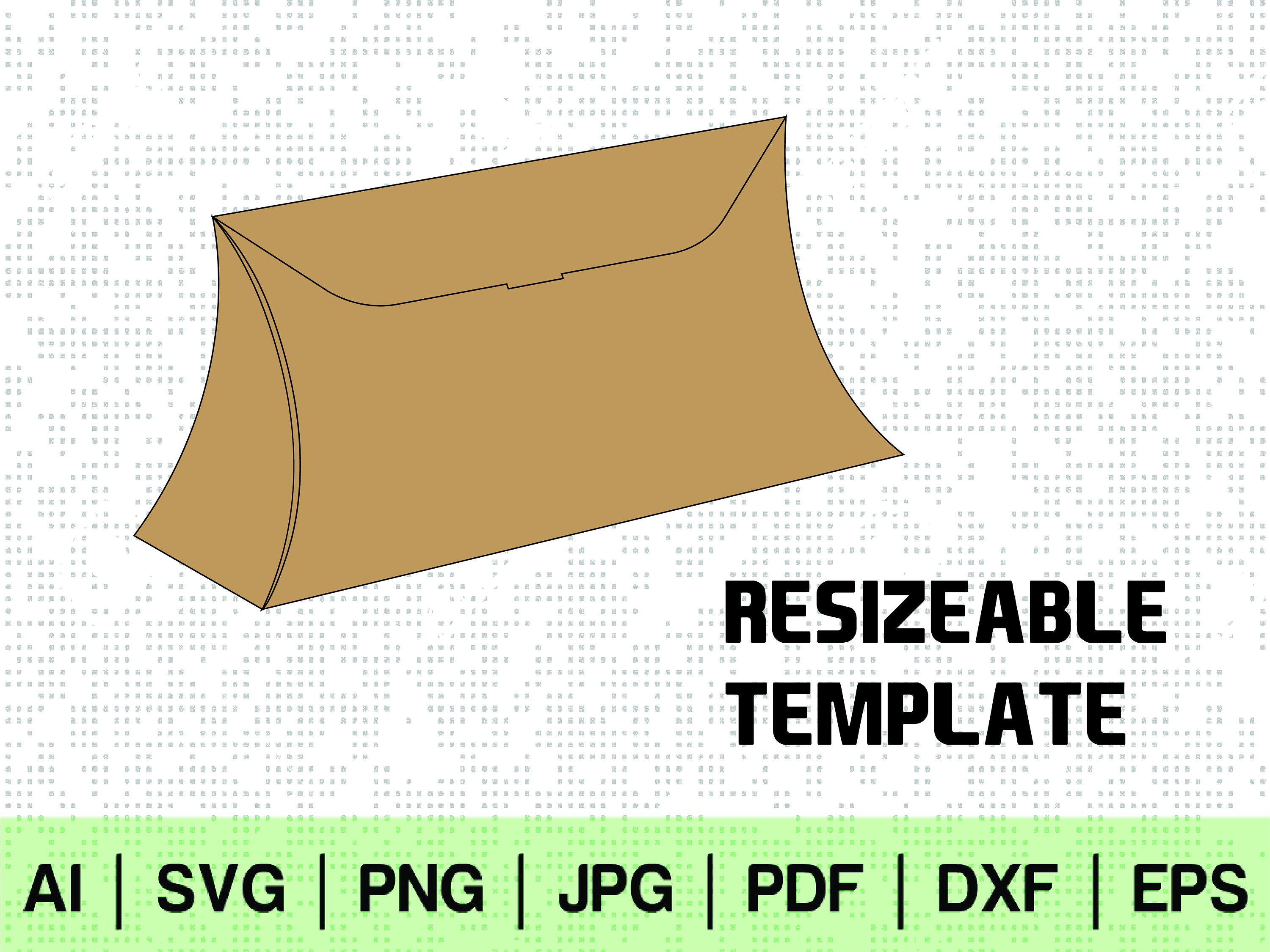 Pillow Box Template Svg Gift Box Svg Party Favor Box Svg Etsy My XXX