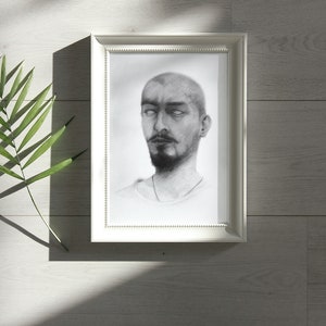 Self portrait (original) | expressionism, Drawing, impressionism, Portrait, Dark art