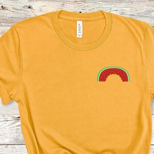 Rainbow Watermelon Pocket Tshirt, Cute Summer Vibes Rainbow Shirt, Summer Vibes Tshirt, Good Vibes Tshirt, Rainbow Tee, Gift Shirt