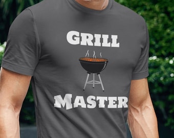 Grill Master T-Shirt, Gift for Grill Lover, BBQ Party, Grilling Graphic Tshirt, Meat lover, Father's Day, Gift for Him, Husband Gift