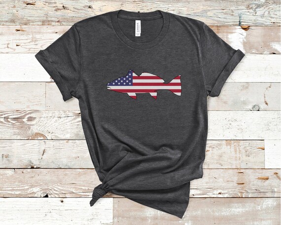 Redfish USA Fishing Shirt, Fishing Graphic Tee, Fisherman Gift, Unisex  Fishing T-shirt, America Fishing Shirt, Beach Camping Shirt 