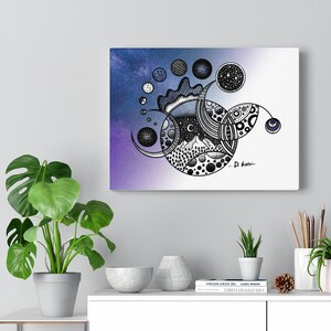 Lunar (Color) - Canvas Print