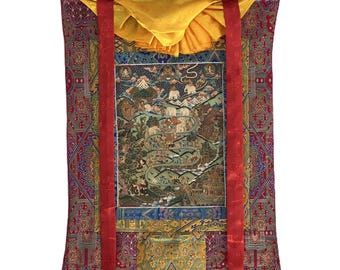 オリジナルの手描きの7つの重要なチャクラ/人体のチャクラ