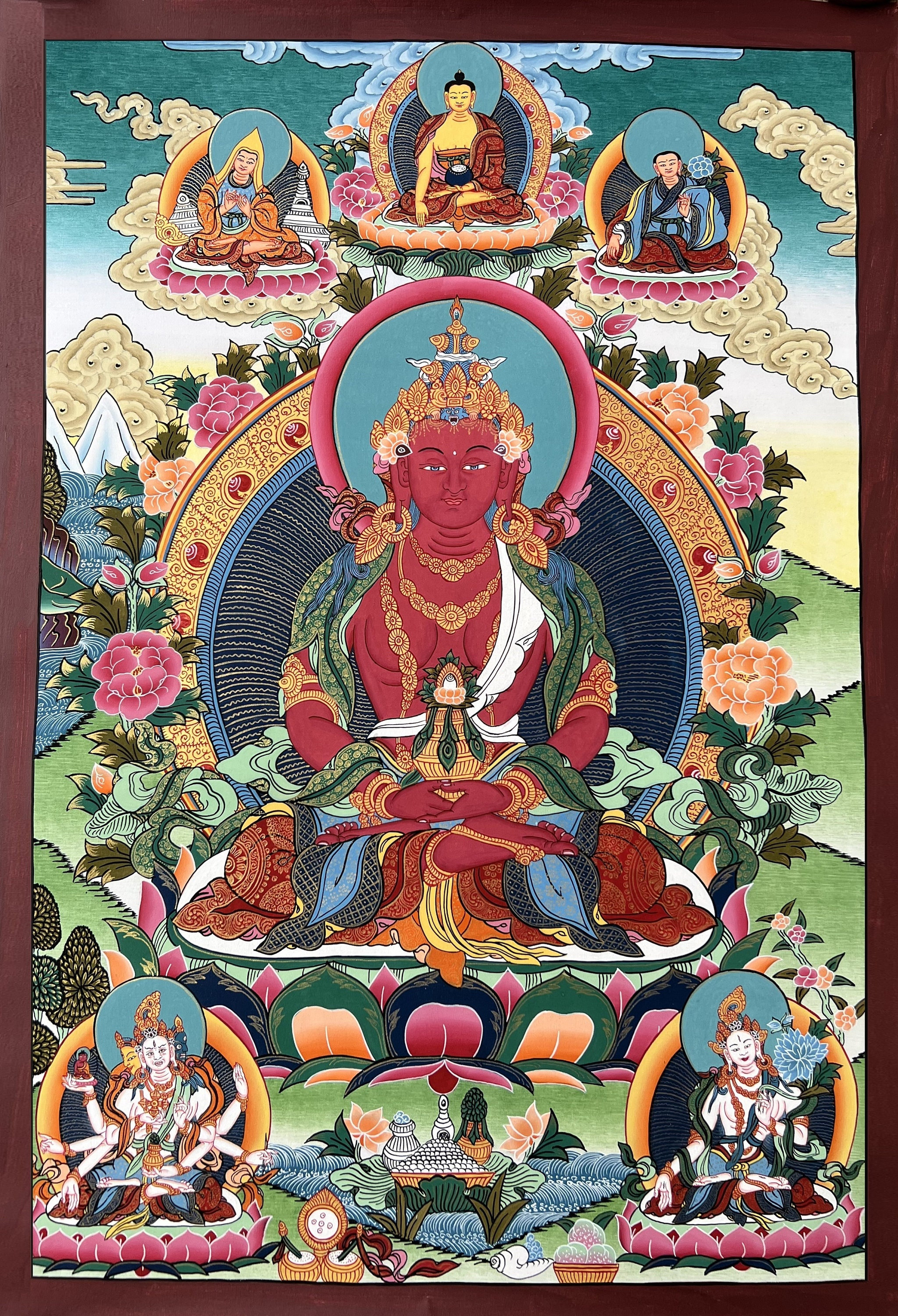 Gandhanra Thangka Tibétain,Vajrayogini,la dakini de tous les bouddhas