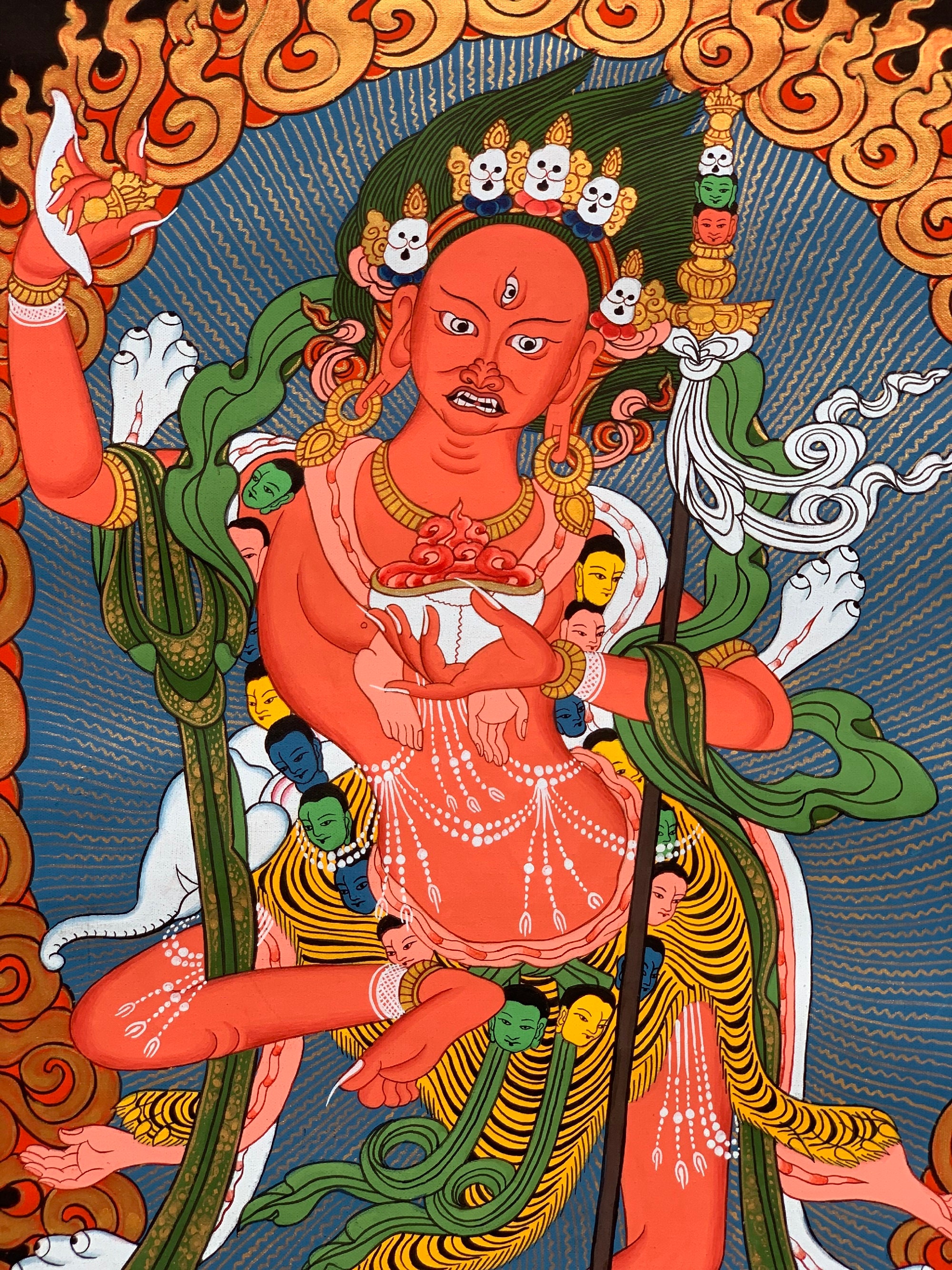 オリジナル手描き VAJRAVARAHI JOGINI / Dorje Phagmo 女性仏陀