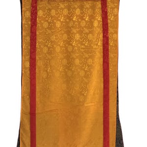 Hand-Painted Yamantaka with Consort Thangka | Wrathful Protector Tibetan Art with Silk Brocade image 14