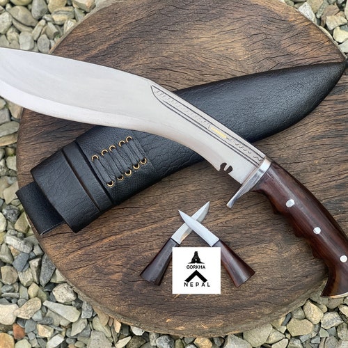 12- Inch Blade, Gurkha Nepal Hand-forged Bhojpure, Panjawal, Guard Khukuri, Khukri Knife shops Full Tang