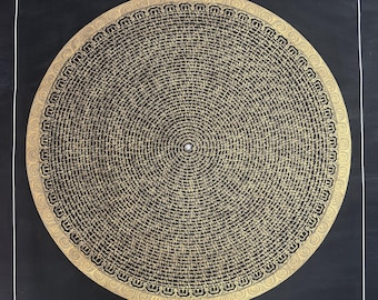 セール - 幸運を呼ぶ曼荼羅画 - ネパールの8つの縁起の良いシンボルの