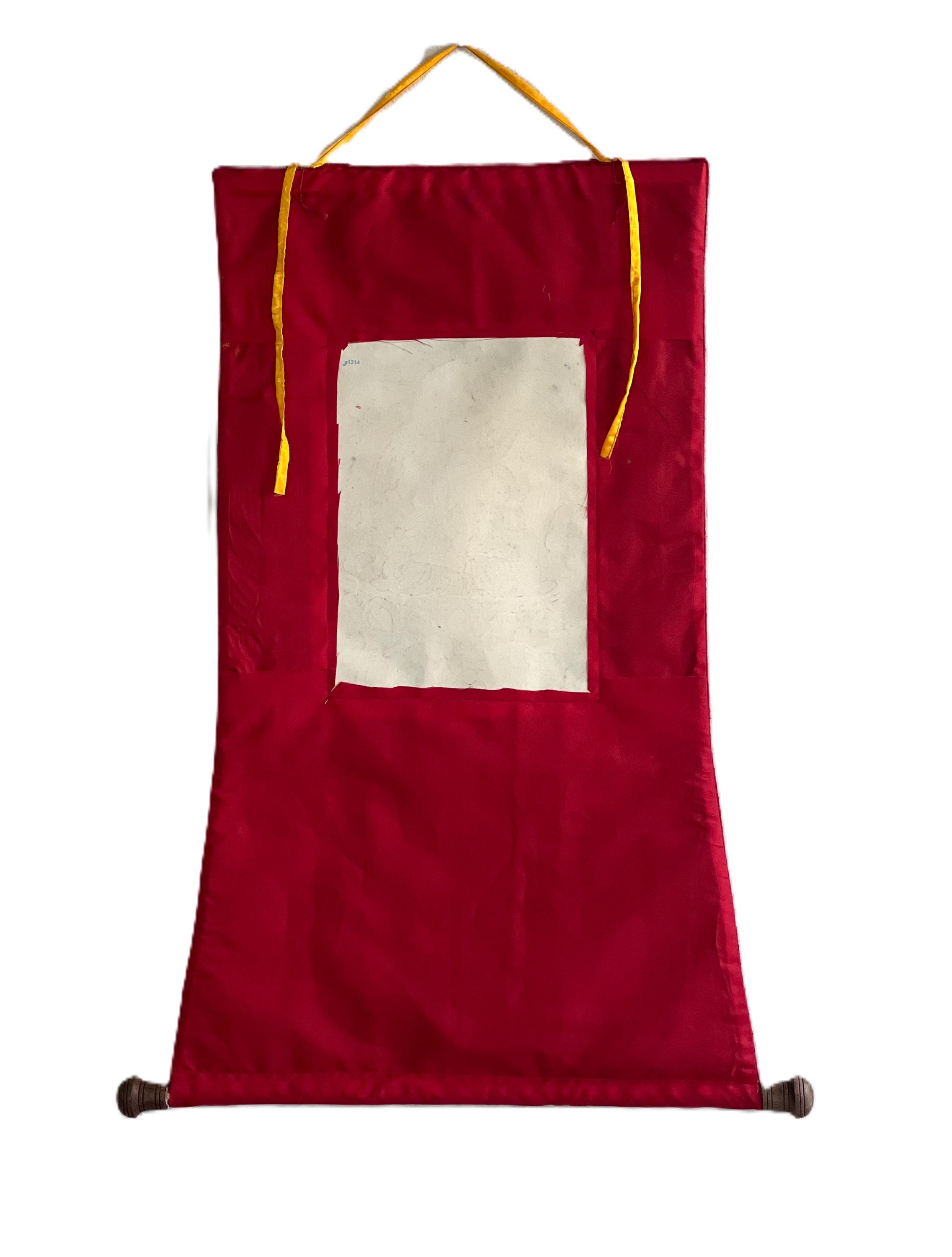 オリジナル手描き四臂観音タンカ – チベット仏教美術、シルク