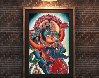 Chakrasamvara Shakti Yab-Yum Thangka | Newari Paubha Painting | Union of Bliss and Emptiness | Nepal Masterpiece