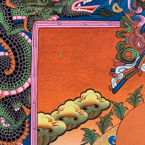 Hand-painted Green Tara, Shyam Tara, shops Thangka, Thanka Painting 17 x 22-Inch