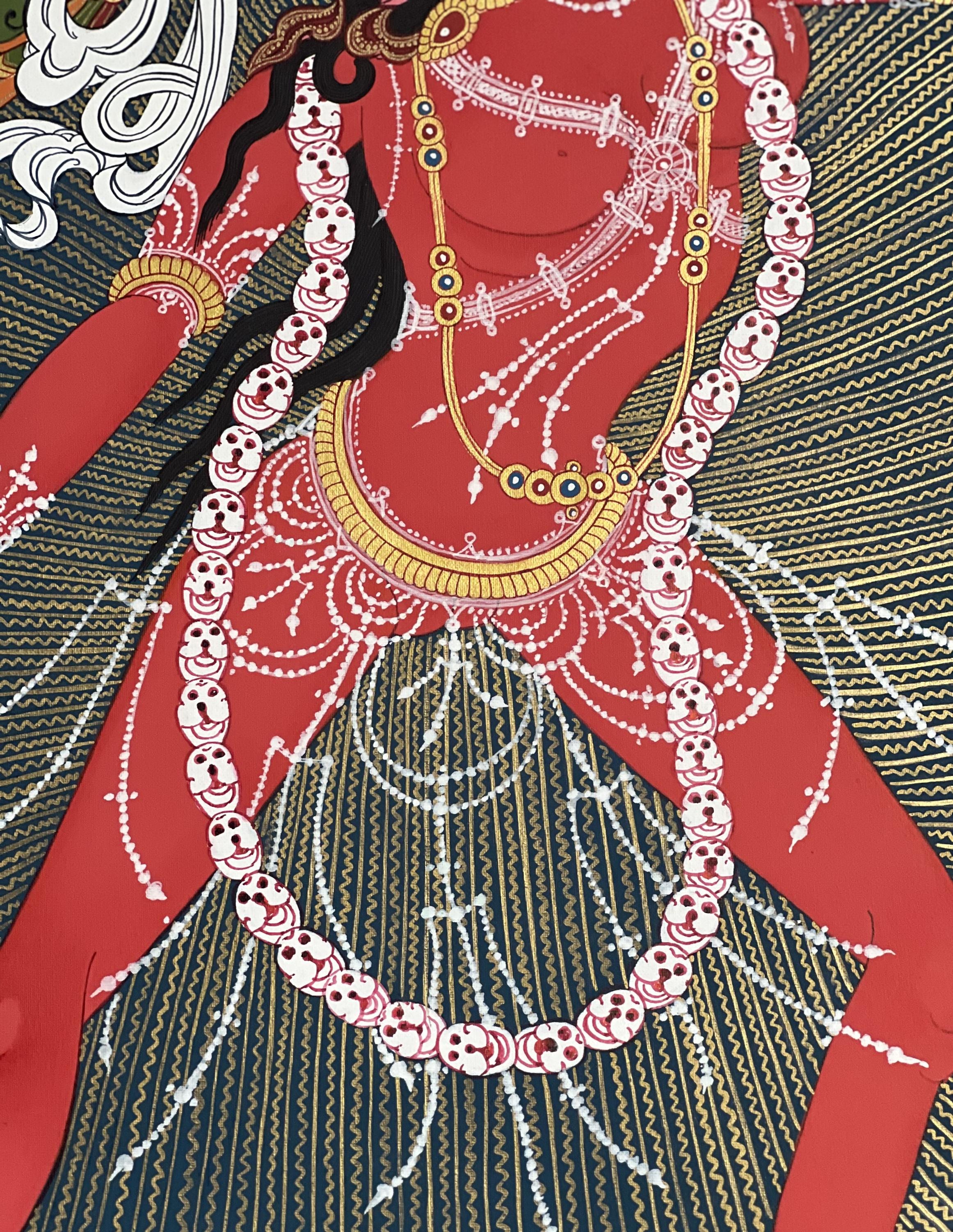 チャクラ　ヨガ　絵画　ネパール　アーティスト　伝統工芸 チャクラサンヴァラ - Etsy 日本