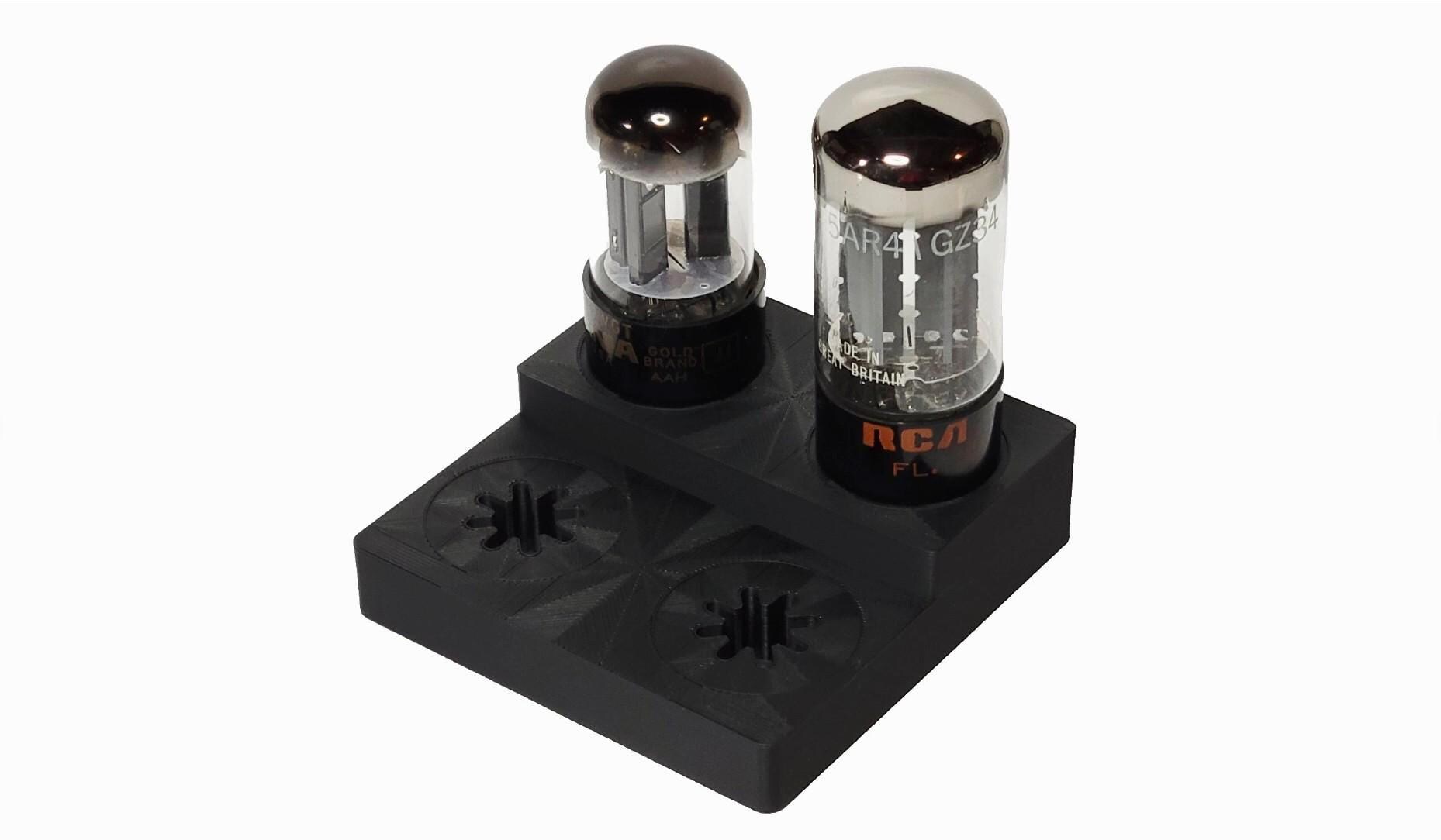 Vacuum Tube Display Stand Holder Quad 4x for Octal 8 Pin Socket
