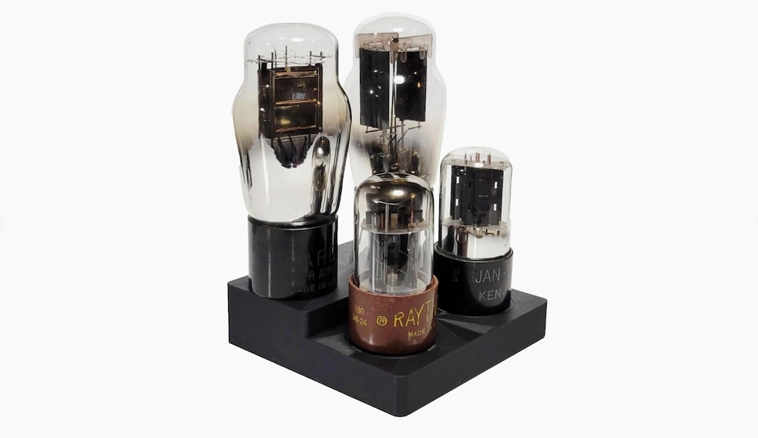 Vacuum Tube Display Stand for 4 Pin & Octal 8 Pin Sockets 300B, 45, 2A3 ...