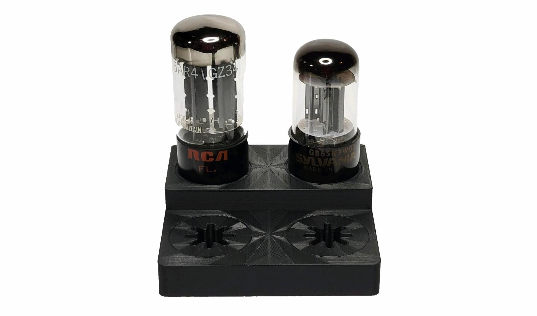 Vacuum Tube Display Stand Holder Quad 4x for Octal 8 Pin Socket: 6SN7 ...