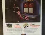 Vintage 1947 Zenith Radio Full Page Original Color Ad A1