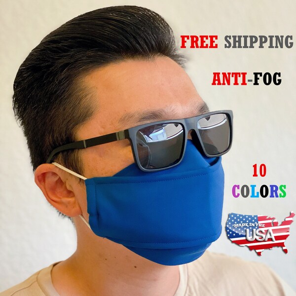 Made in USA FREE, SAME day shipping Japanese cotton protective 3D face mask, reuseable , washable, cool mask, fashion, breathable anti fog