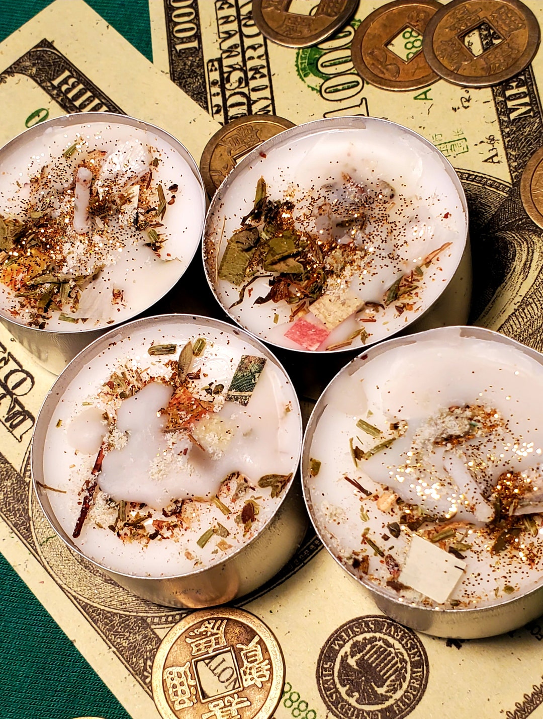Money Tea Light Candles Tealight Finance Etsy
