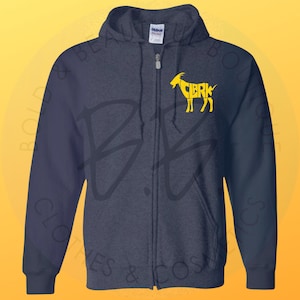 From The Logo - 22 - Clark - Navy - Zip Hoodie - Indiana Fever