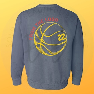 From The Logo - 22 - Clark - Navy - Crewneck - Indiana Fever - Reverse