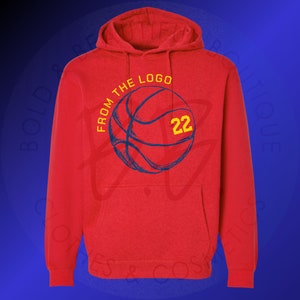 From The Logo - 22 - Clark - Red - Hoodie - Indiana Fever