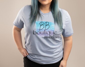 Bella Canvas Unisex Heavyweight T-Shirt - Heather Aqua, Size XL