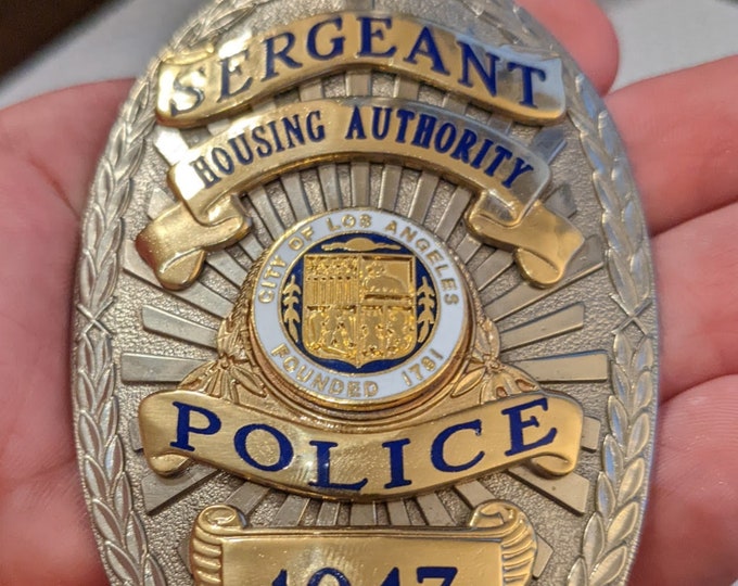 Los Angeles Housing Authority Police Sergeant Breast Badge Etsy