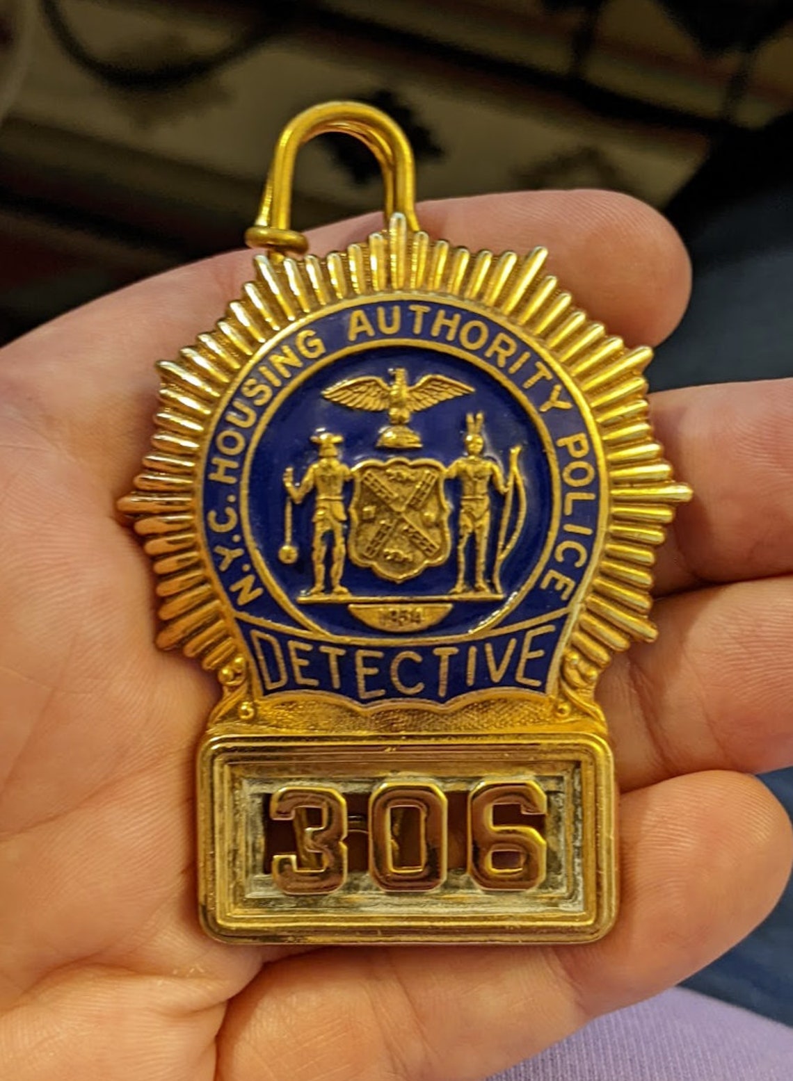 New York City Housing Authority Police Detective Breast Badge Etsy