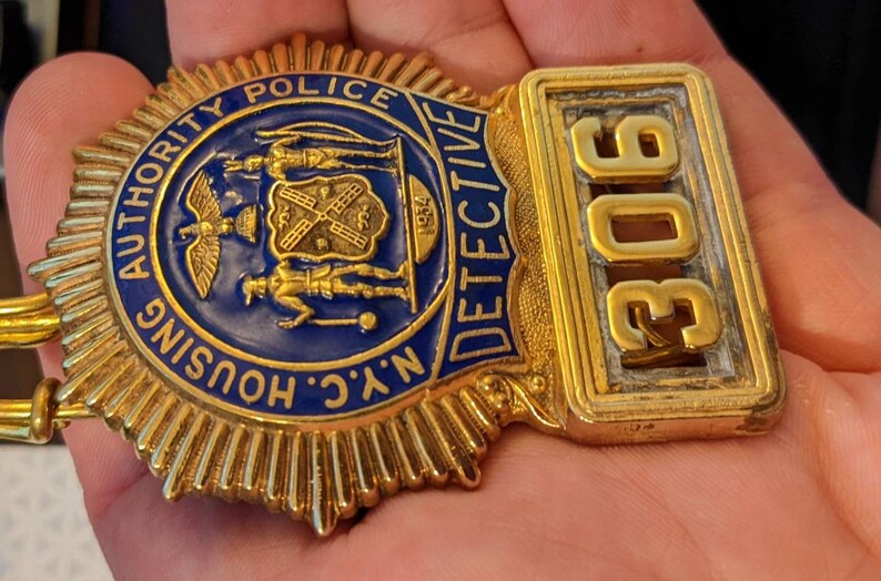 New York City Housing Authority Police Detective Breast Badge Etsy