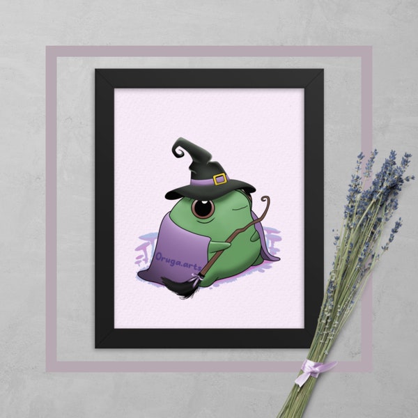 Ghost Frog Art Print, Unique and Whimsical Amphibian Wall Decor, Ethereal Amphibian Decor for Nature Lovers