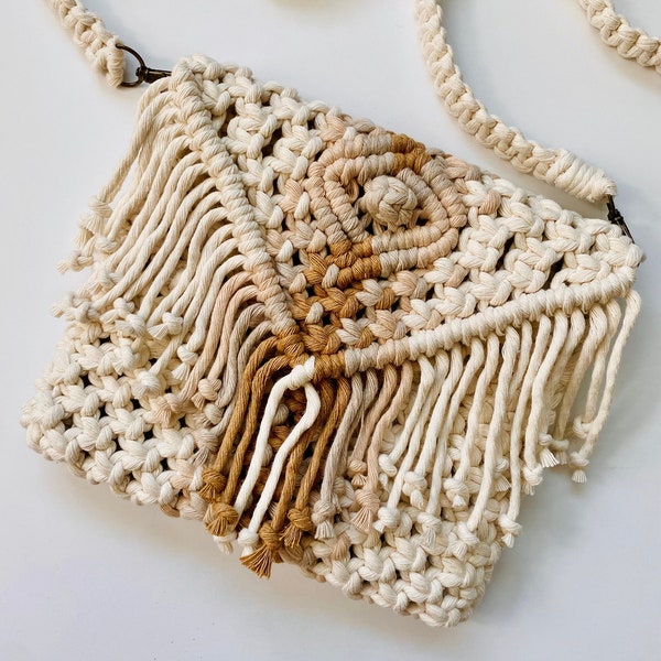 Macrame Crossbody Bag Etsy