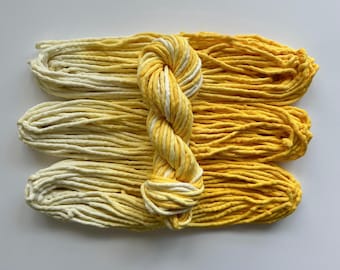 Hand Dyed Macrame Cord, Multi Colored Cotton Rope, 4mm Single Strand Macrame Cord, weaving string, chunky craft yarn