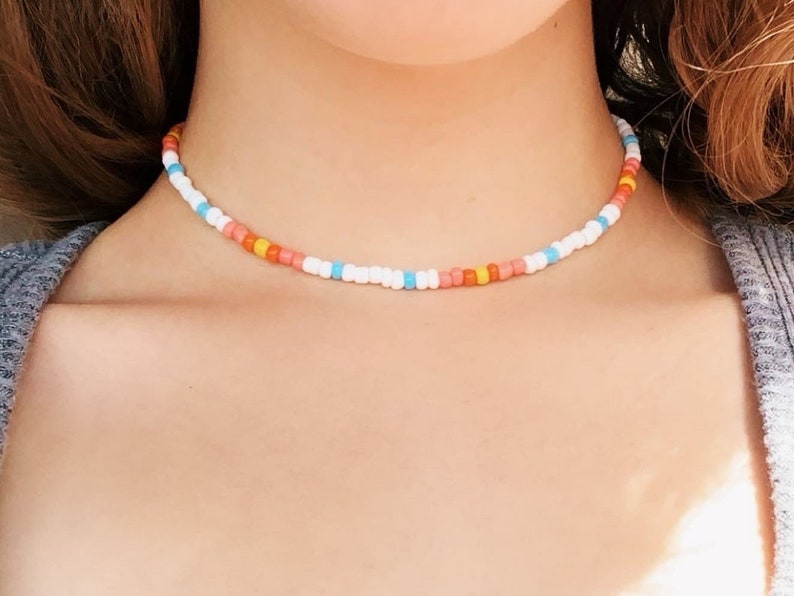 pink sunset necklace