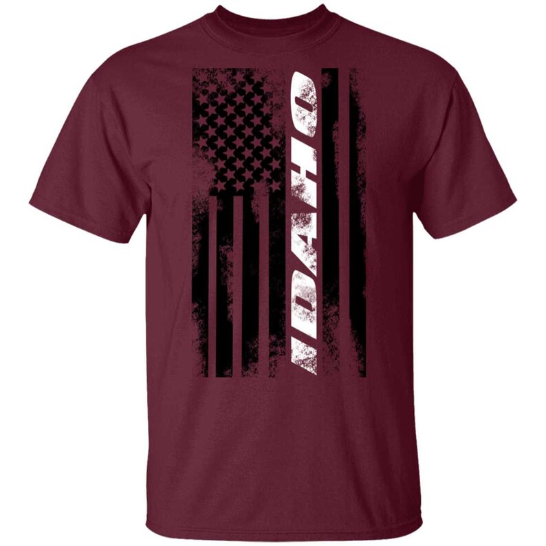 Idaho American Flag T-Shirt