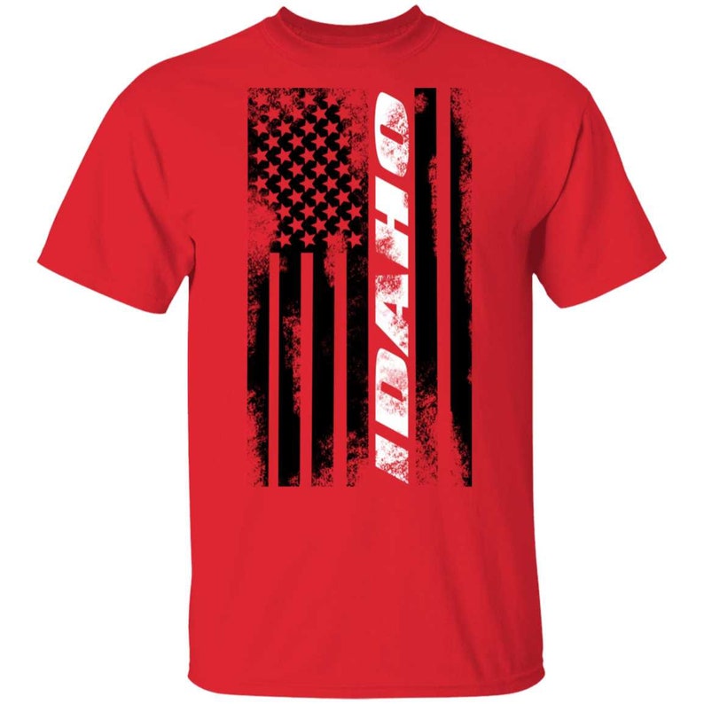 Idaho American Flag T-Shirt