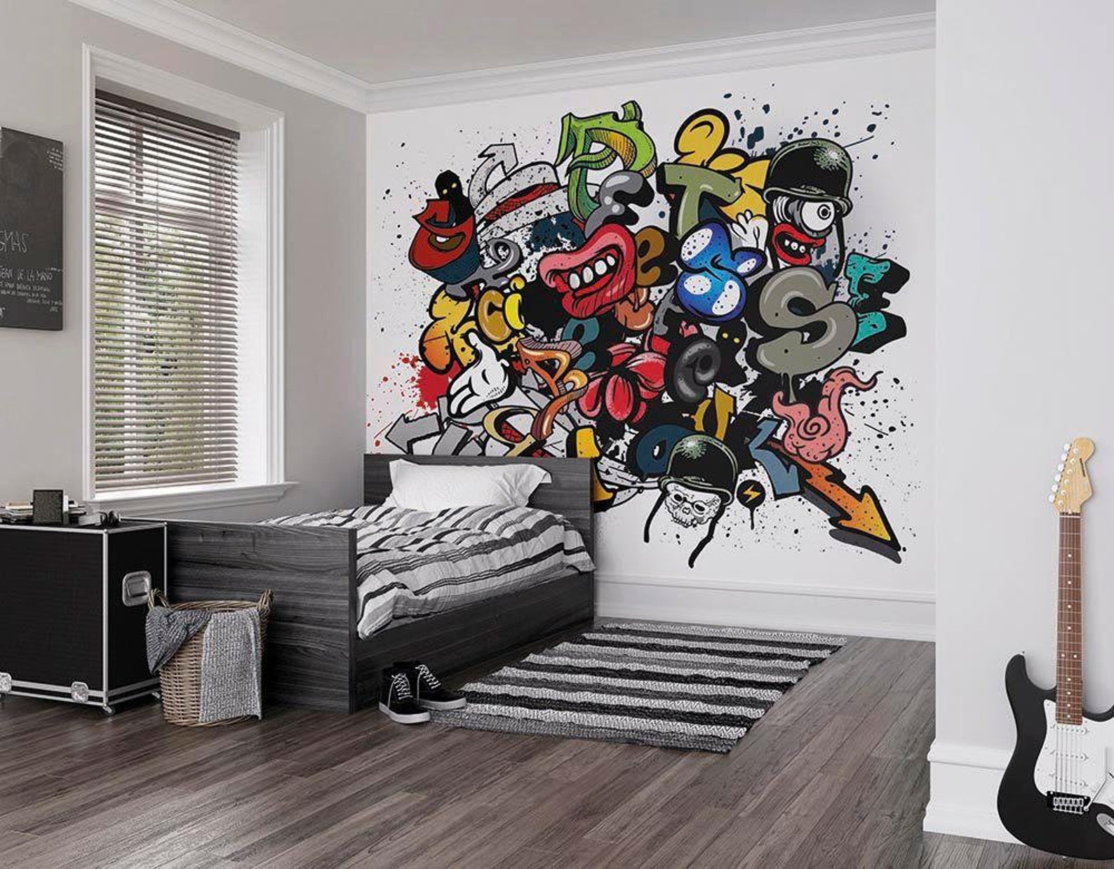 Spray Paint Wall Mural Etsy
