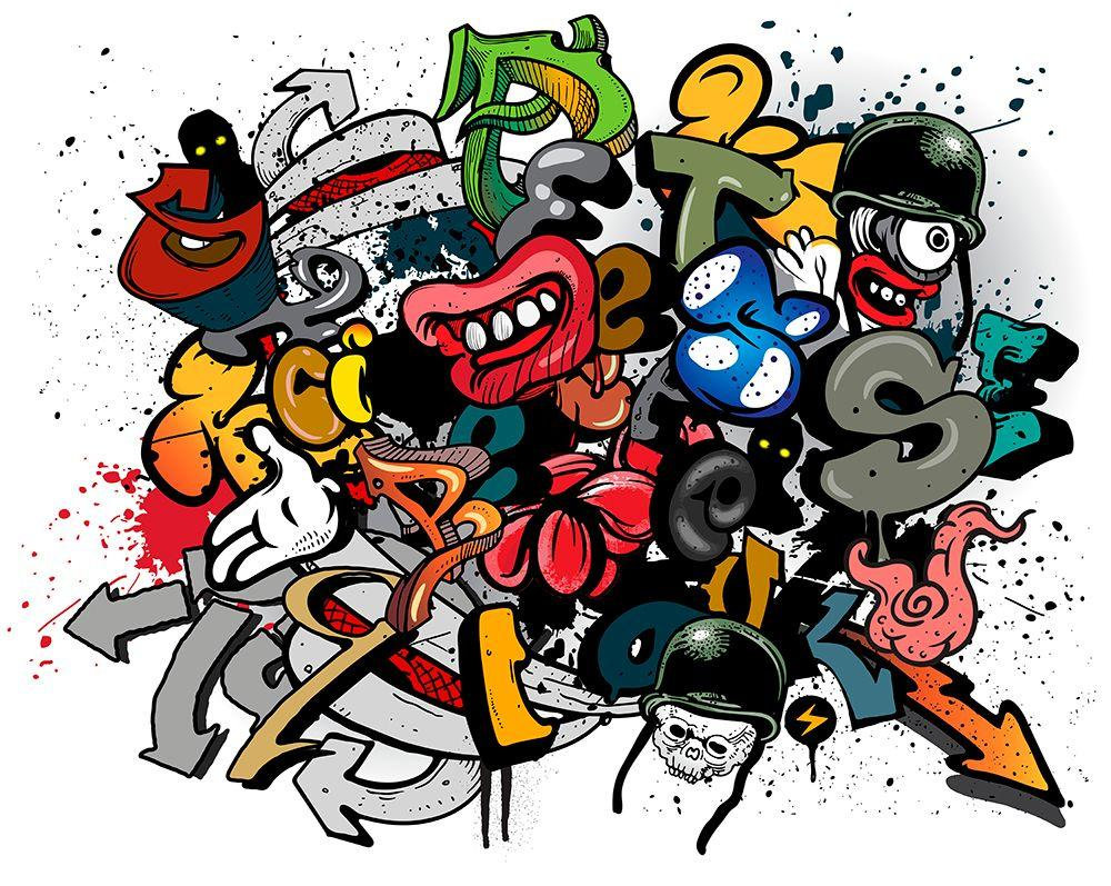 Spray Paint Wall Mural Etsy