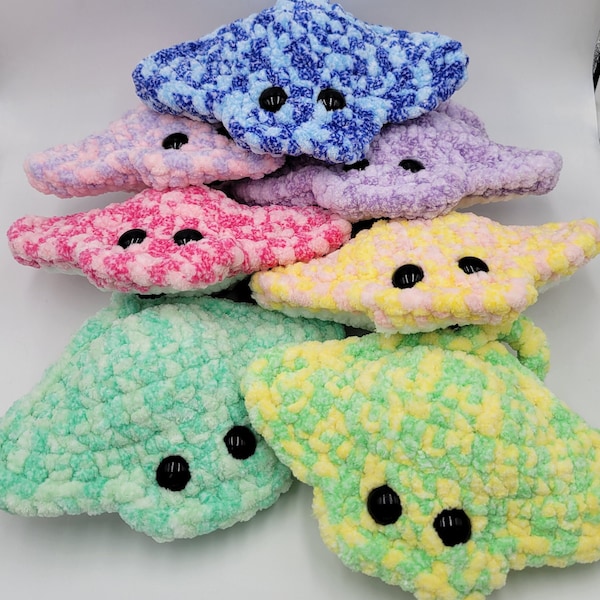 Stingray crochet plushies