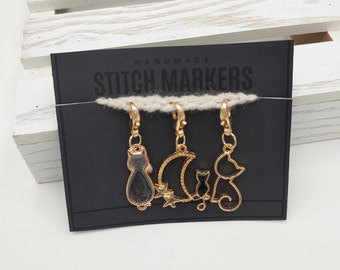 Cat Stitch Markers - 3 pack