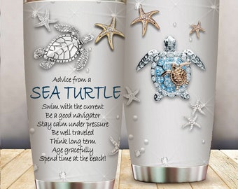 Turtle Gift Sea Turtle Sea Turtle Gifts Turtle Lover Gift Wild Life Gifts Personalised Sea Turtle Highball Turtle Glasses Set of 2