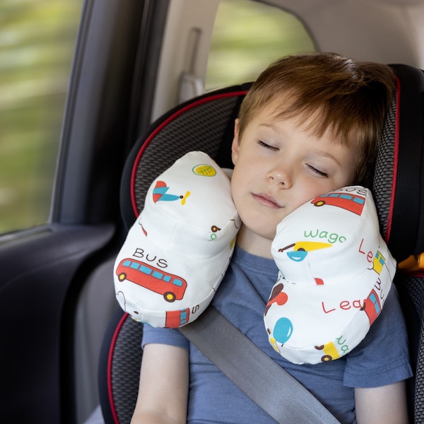 Sahara Nap Neck Pillow for Children / Child Car Pillow / Minky Soft Cushion / Travel Pillow / Plush / Kids Gifts / Carseat Accessory