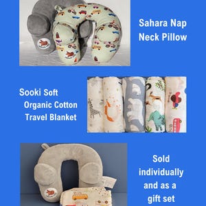 Sahara Nap Neck Pillow for Children / Child Car Pillow / Minky Soft Cushion / Travel Pillow / Plush / Kids Gifts / Carseat Accessory image 14