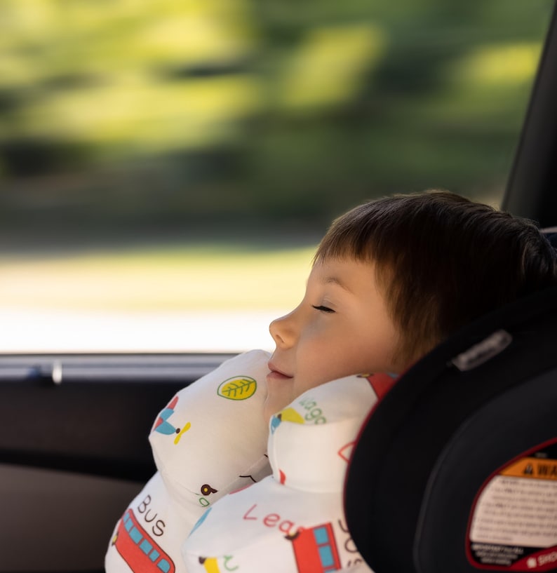 Sahara Nap Neck Pillow for Children / Child Car Pillow / Minky Soft Cushion / Travel Pillow / Plush / Kids Gifts / Carseat Accessory image 17