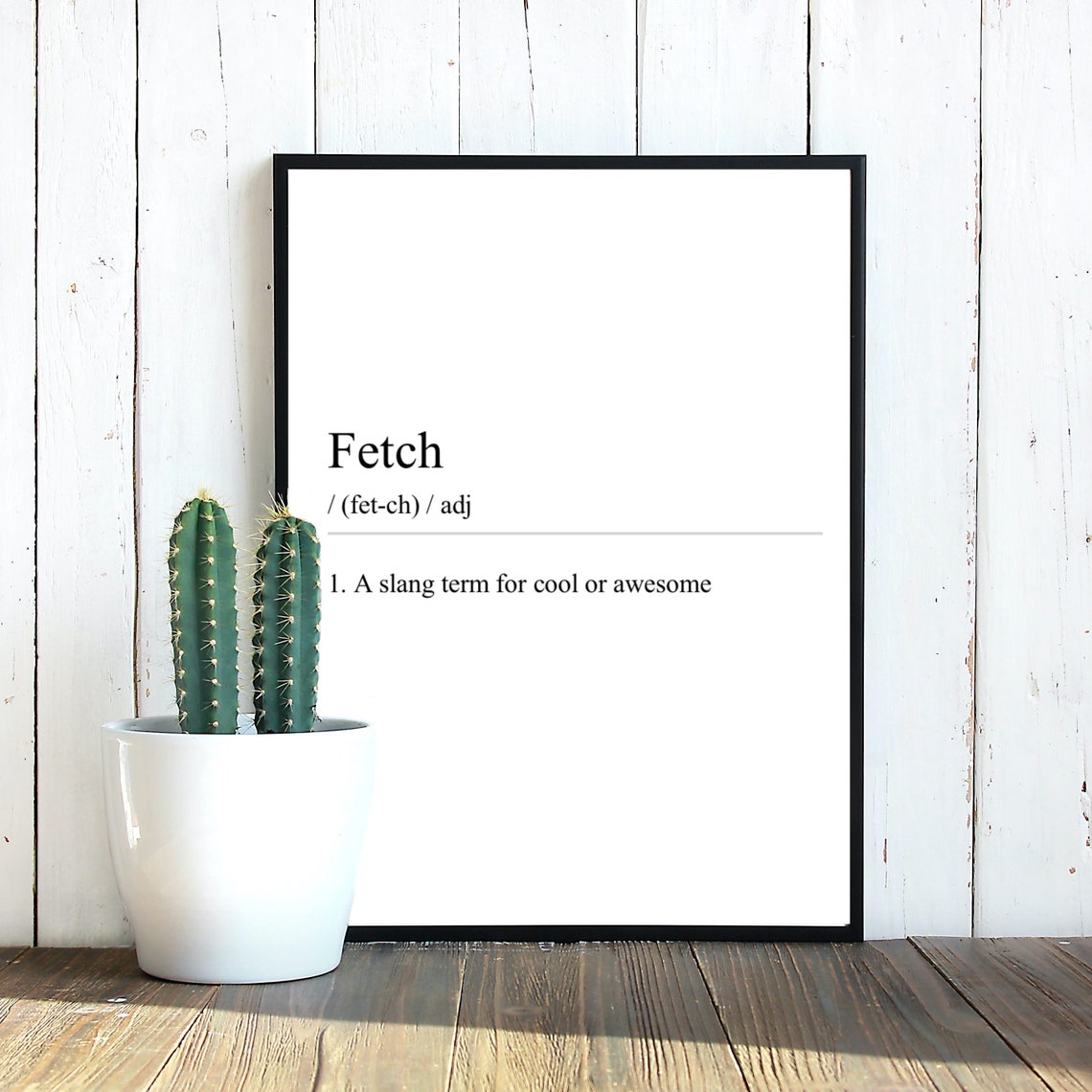 FETCH Definition Dictionary Print / Mean Girls Typography for | Etsy